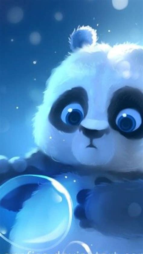 Blue Panda Wallpaper