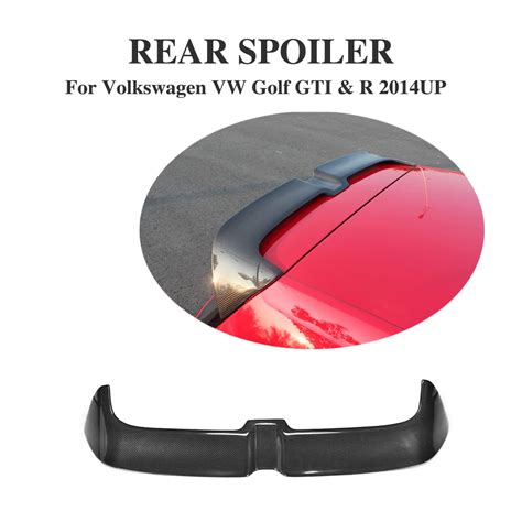 Carbon Fiber Rear Roof Spoiler Trunk Lip Wings For Vw Golf 7 Vii Mk7