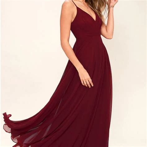 Lulus Dresses All About Love Wine Red Maxi Dress Poshmark