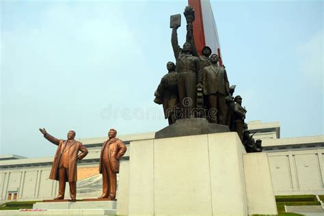 Mansudae Monument, Pyongyang, North-Korea Stock Image - Image of dprk ...