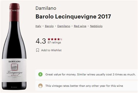 Damilano 2017 Lecinquevigne Barolo