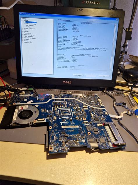 Dell Latitude E Motherboard La P Rev A With Cpu And