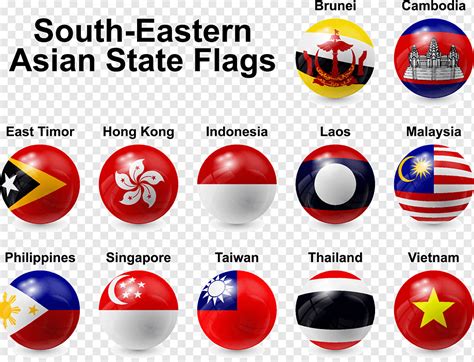 South Eastern Asian State Spherical Flags Png Pngwing