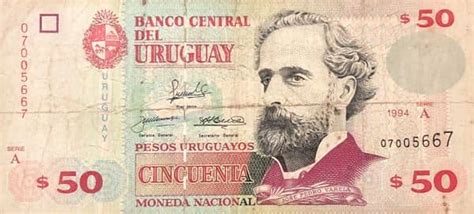 Billete 50 Pesos Uruguayos Uruguay Foronum