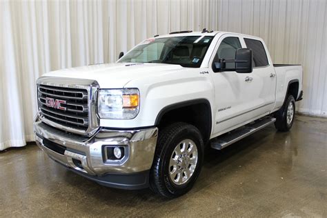 Used 2015 Gmc Sierra 2500 Hd Slt 6 6l 8 Cyl Duramax Diesel 4x4 Crew Cab In Middleton Gd17161a