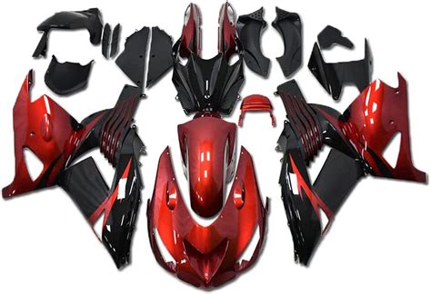 Amazon MC Red Black Fairing Fit For Kawasaki Ninja 2006 2007 2008