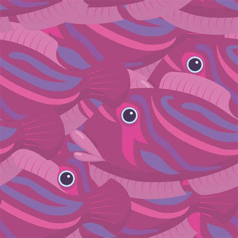 Silhouette of a pink tropical fish. Seamless pattern. Vector illustration. 22538541 Vector Art ...