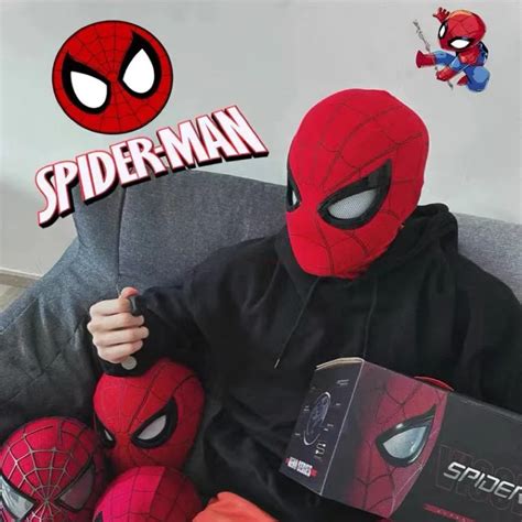 Spider Man Elektroniczna Maska Ruchome Oczy Spider Man Cosplay 1 1