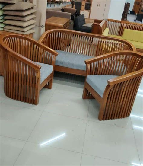 5 Seater Teak Wood Wooden Sofa Set At Rs 28500 Set In Kadamakkudy ID