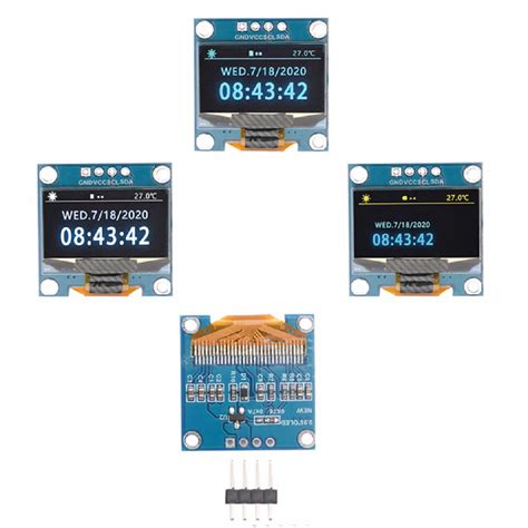 Inch Iic Spi Serial Pin White Blue Yellow Blue Oled Display