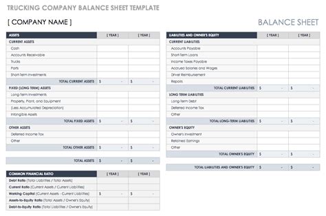 Free Balance Sheet Templates | Smartsheet