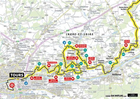 PROS Paris Tours 2023 recorrido perfil caminos de viñedos