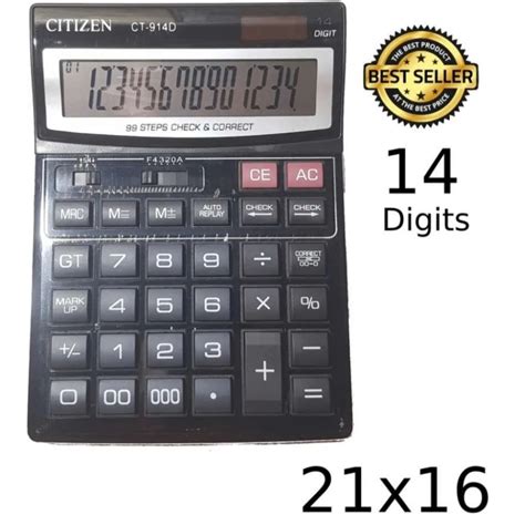 Jual Kalkulator Citizen Digit Ct D Ukuran Besar Shopee Indonesia