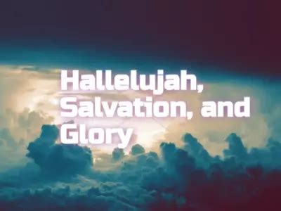 DOWNLOAD MP3: Hallelujah, Salvation, and Glory | CeeNaija