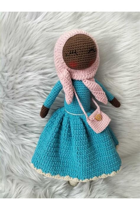 Hijab African Doll Amigurumi Muslim Doll Crochet Hijab Doll Etsy