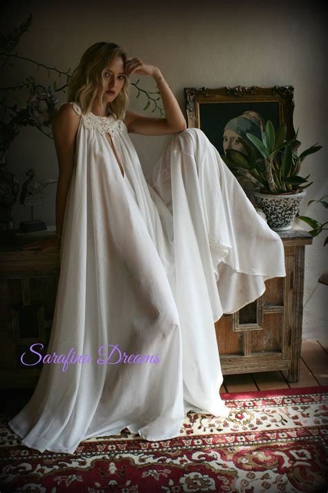 100 Cotton Nightgown Jane Austen Full Sweep Lingerie Etsy