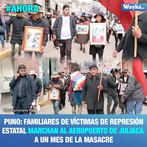 Wayka on Twitter AHORA Exigen justicia y reparación