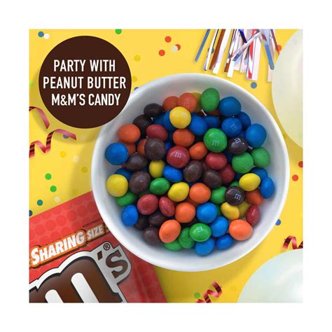 Mandms Peanut Butter Milk Chocolate Candy Sharing Size Bag 96 Oz