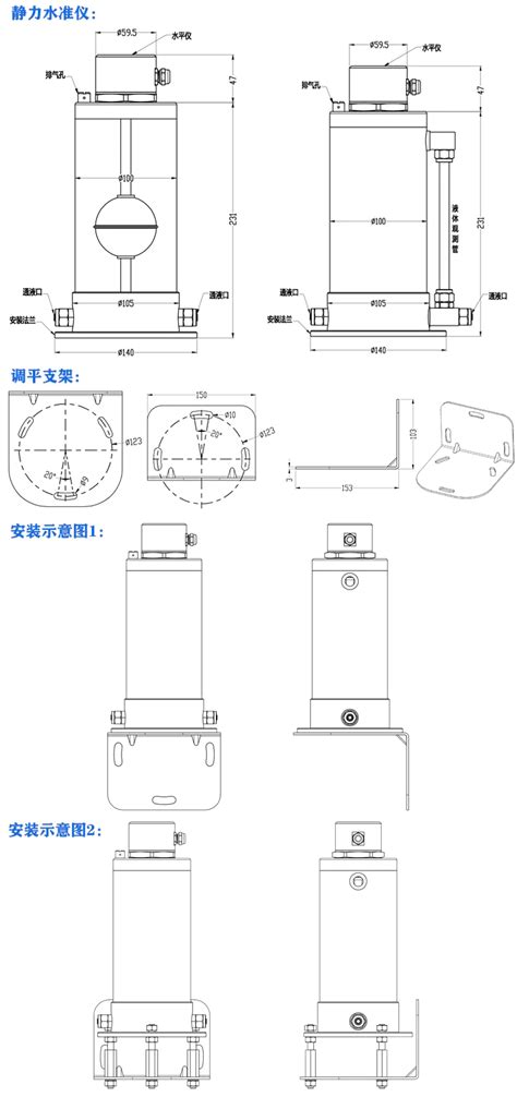 磁致伸缩式静力水准仪深圳市米朗科技有限公司 位移传感器，电子尺生产厂家