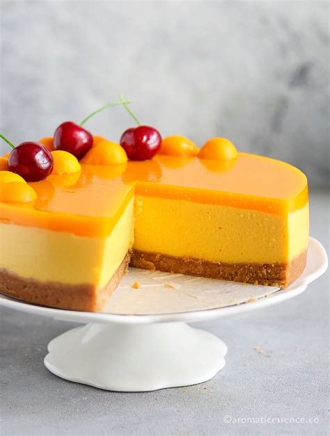 No Bake Mango Cheesecake Recipe Video Aromatic Essence