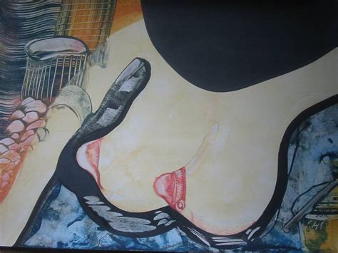 Naked Woman And The Hat Painting By Sergio Alexandre Saatchi Art