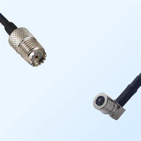 Mini Uhf Female Qma Male Right Angle Coaxial Jumper Cable