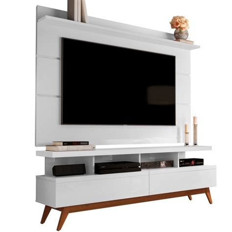 Conjunto Rack Vivare Wood E Painel Para Tv At Polegadas Vivare