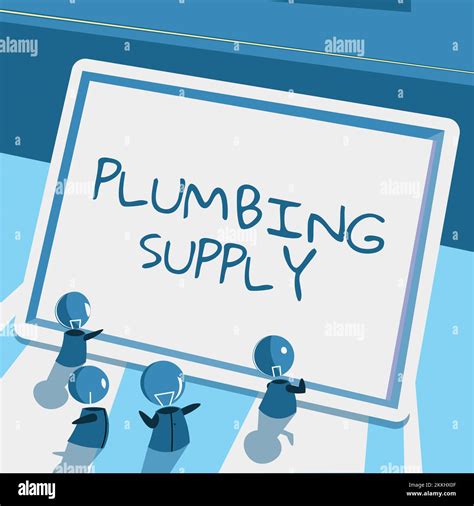 Conceptual Caption Plumbing Supply Word Written On Tubes Or Pipes Connect Plumbing Fixtures And