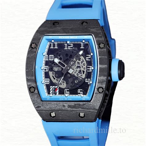 Richard Mille Rm Automatic Men Transparent Dial Rubber Band Watch