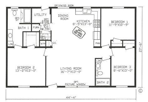 Lovely 3 Bedroom Open Floor House Plans - New Home Plans Design