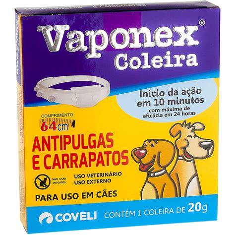 Coleiras Antipulgas E Carrapatos - Coleira Antipulgas e Carrapatos Vaponex Para Cães 20g. | Shopee Brasil
