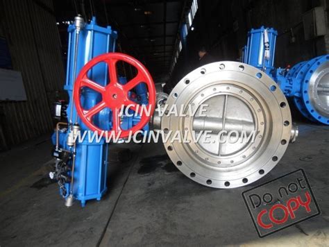 Din Flanged Butterfly Valves With Pneumatic Actuator D H China