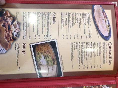 Menu At El Molino Mexican Restaurant Waseca