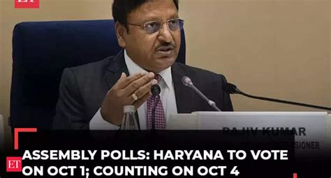 Haryana Assembly Elections Polls To Be Held In A Single Phase On Oct 1