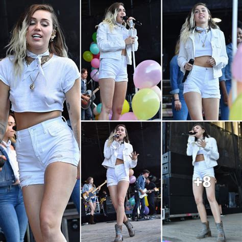 Embracing Freedom Miley Cyrus Flaunts Svelte Figure In Chic Crop Top