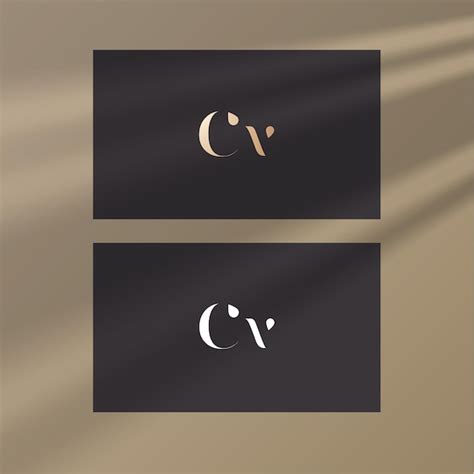 premium vector cv logo design template