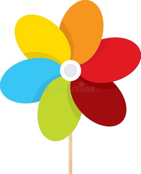 Pinwheel Stock Vector Illustration Of Colored Pinwheel