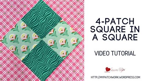 Four Patch Square In A Square Quilt Block Video Tutorial YouTube