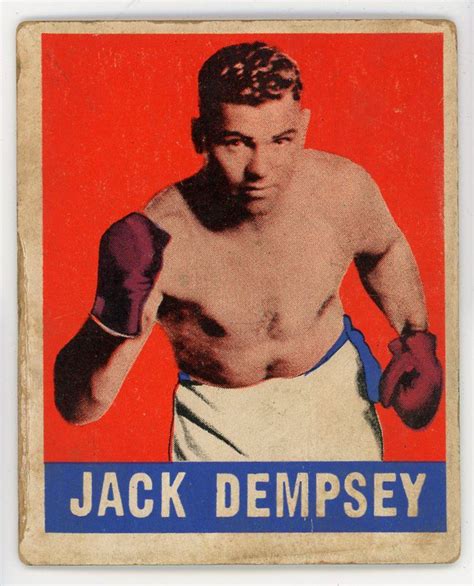 Jack Dempsey 1948 Leaf Boxing Card 1 Froggers House Of Cards