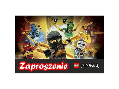 Zaproszenie Urodzinowe Ninjago Szt Urodziny Party