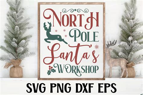 North Pole Santa’s Workshop Graphic by CraftieDesigns · Creative Fabrica