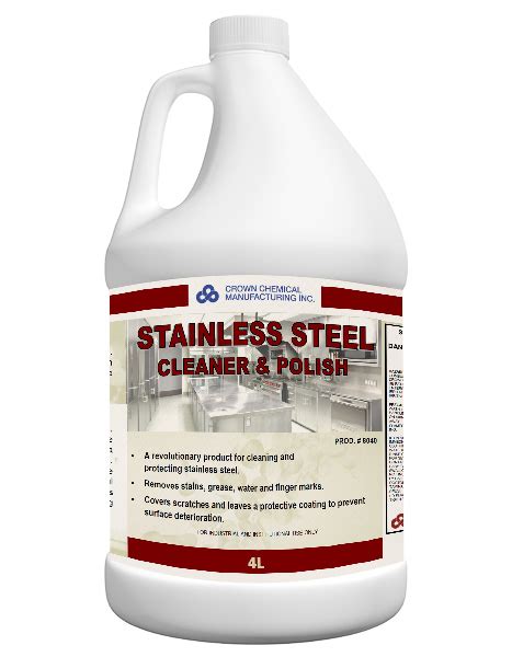 Stainless Steel Cleaner Crown Chemical Manufacturing Inc