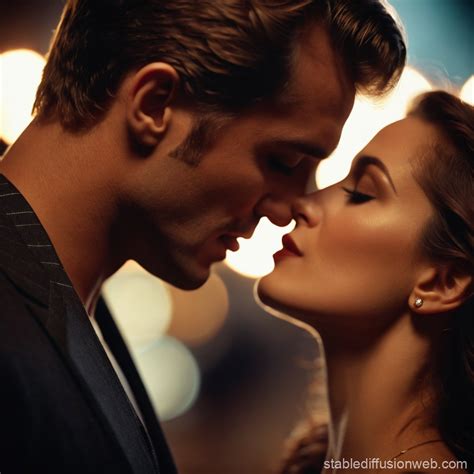 Romantic Hot Kiss Stable Diffusion Online