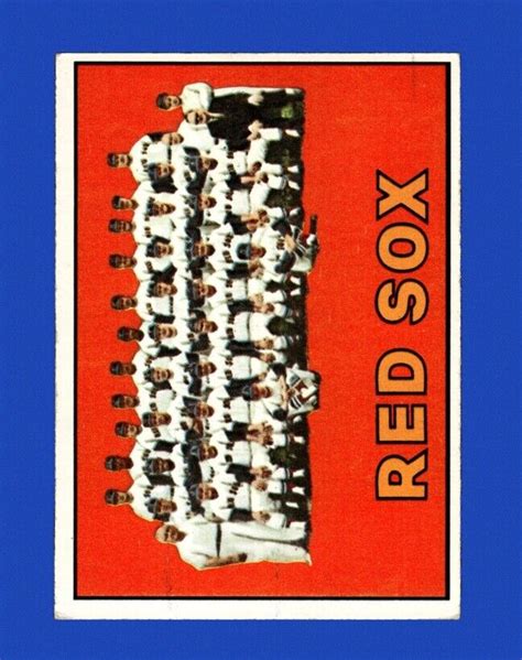 Topps Set Break Red Sox Team Vg Vgex Gmcards Ebay