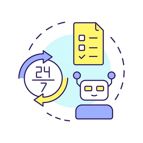 unattended rpa multi color concept icon software operating