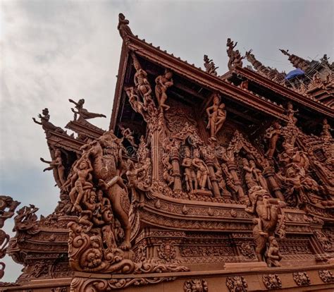 Facade Ornamentation of Sanctuary of Truth Architecture Perspective ...