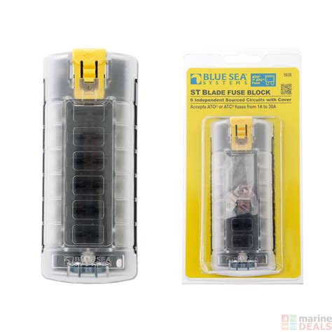 Buy Blue Sea St Blade Fuse Block Independent Circuits With Cover