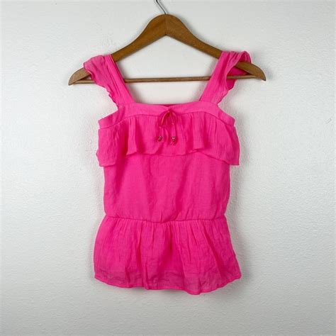 Vintage Tops Y2k Hot Pink Tank Top Poshmark
