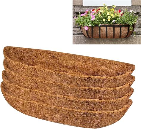 4pcs Trough Coconut Liners For Planters 24303648 Inch Coco Coir Fiber