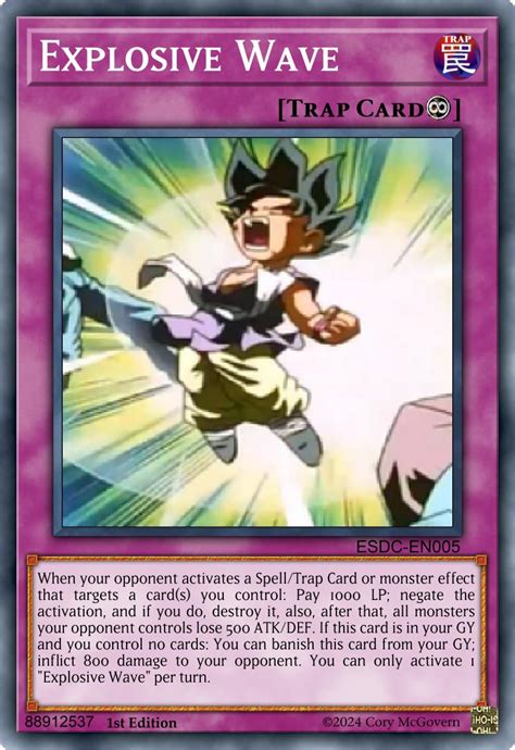 Explosive Wave Cardcustom Yu Gi Oh Custom Think Tank Wiki Fandom